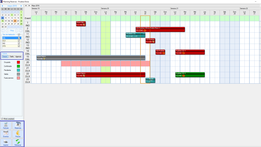 Room planning. Actual CSI software screenshot